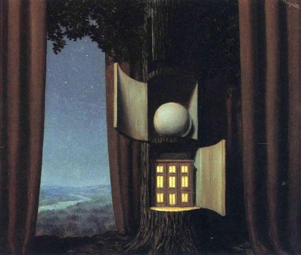 Painting: The voice of blood (La Voix du sang) by Rene Magritte, 1948